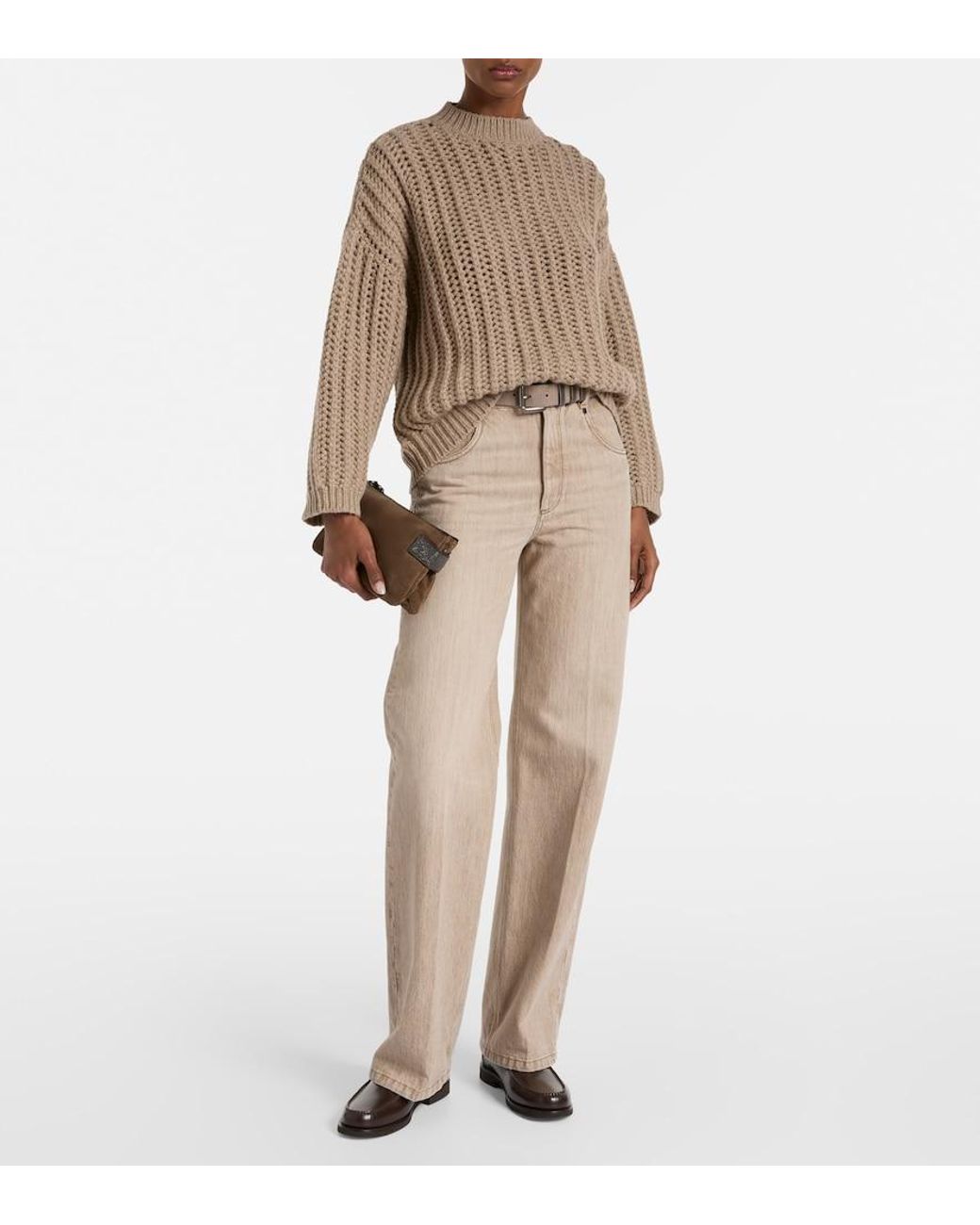Pullover di Brunello Cucinelli in Brown