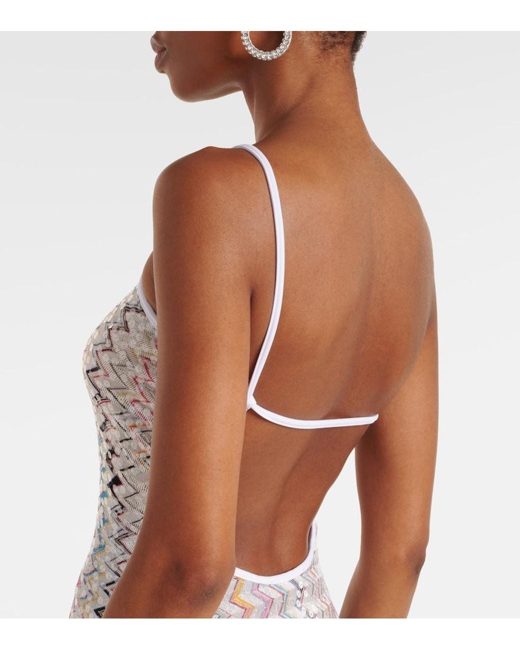 Missoni White Zigzag Beach Dress