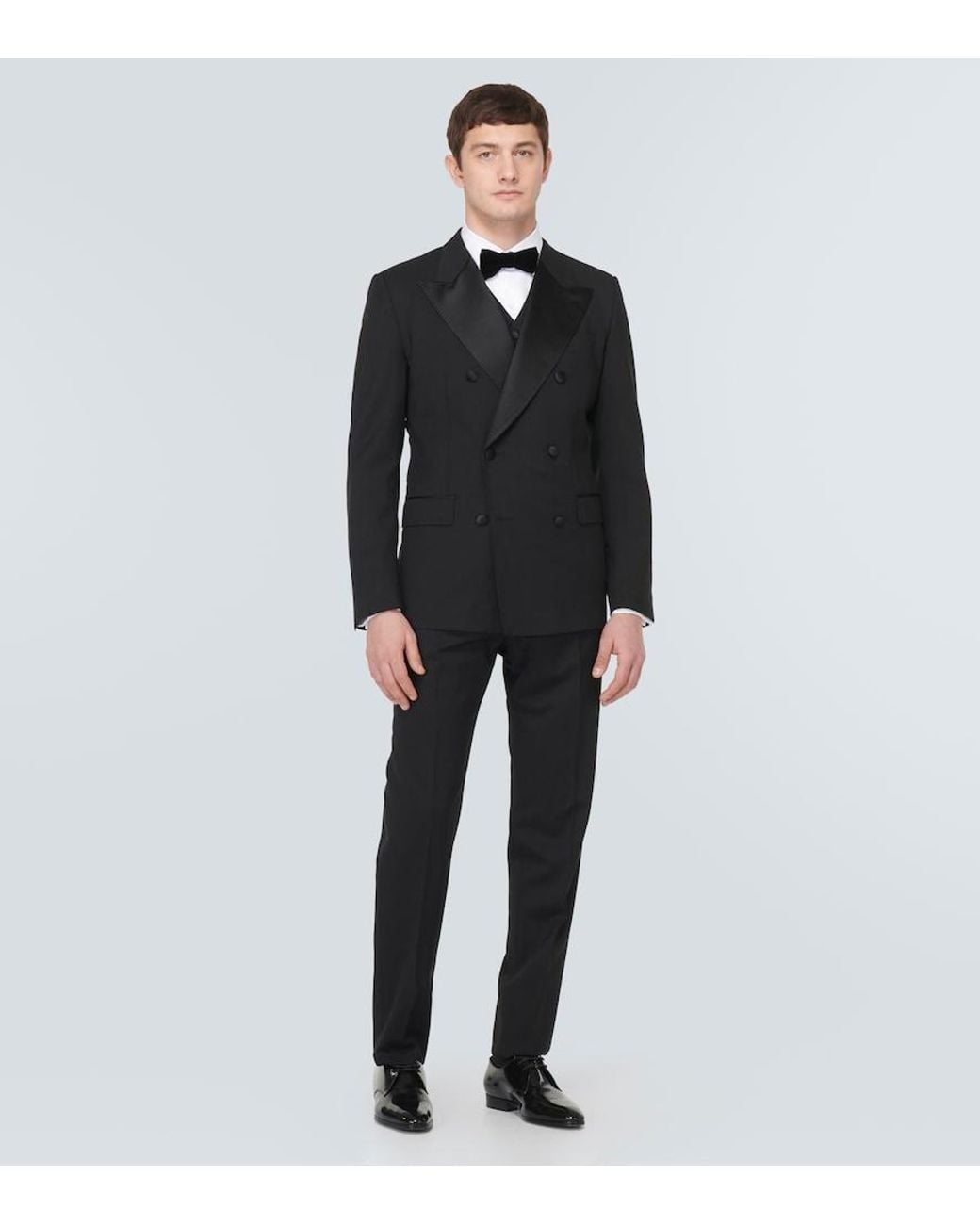 Dolce & Gabbana Black Wool-Blend Suit for men