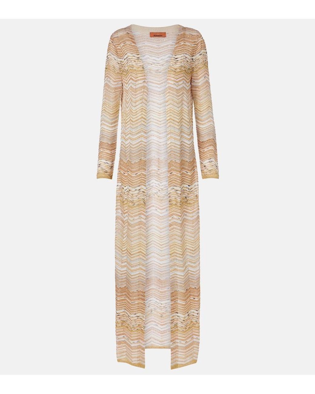 Missoni Natural Zigzag Lame Cardigan