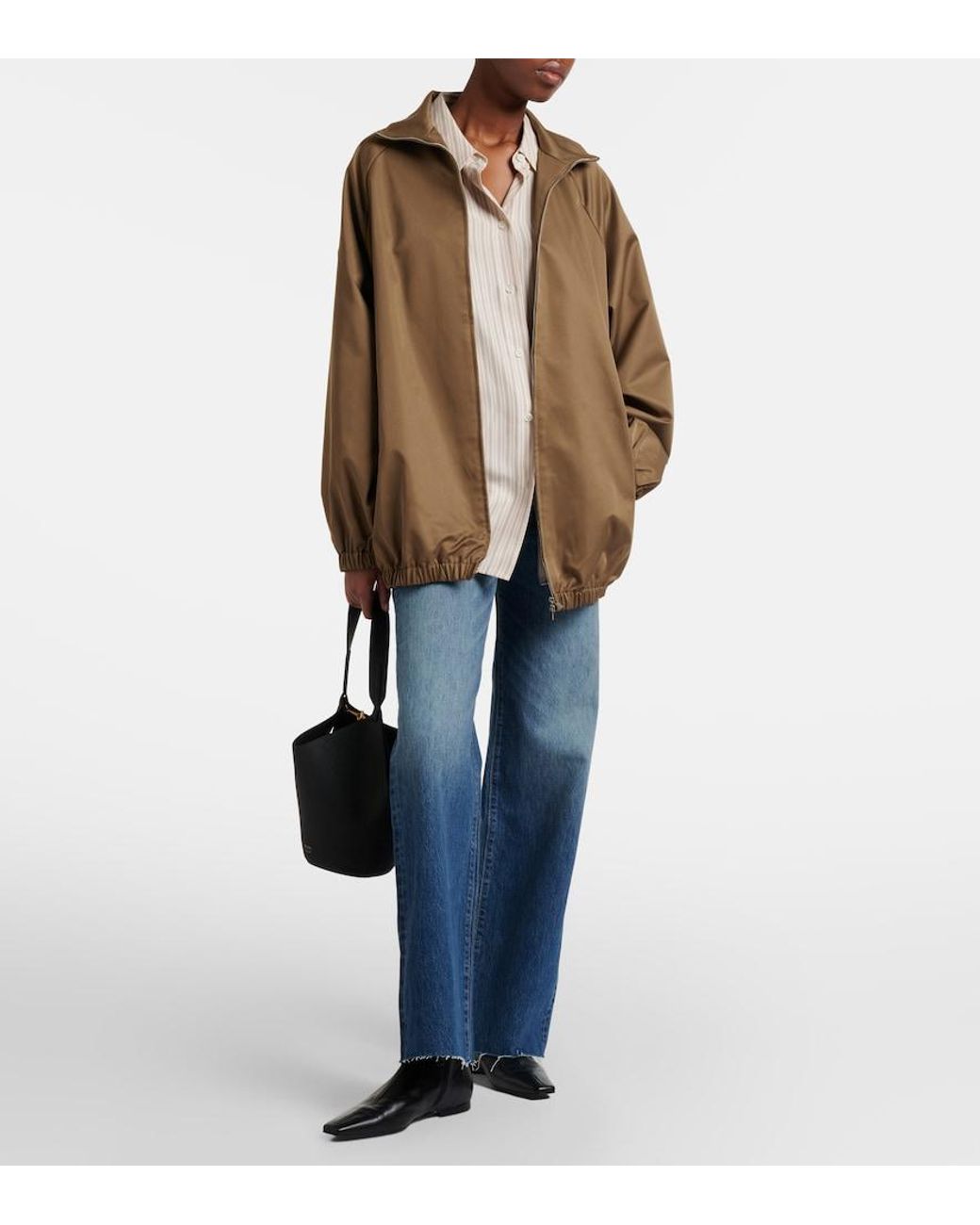 SLVRLAKE Denim Blue Grace Faded Wide-Leg Jeans