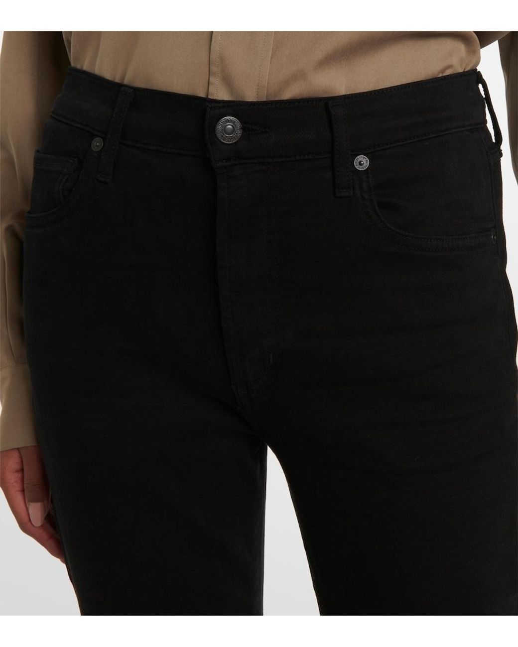 Citizens of Humanity Black Lilah High-Rise Bootcut Jeans