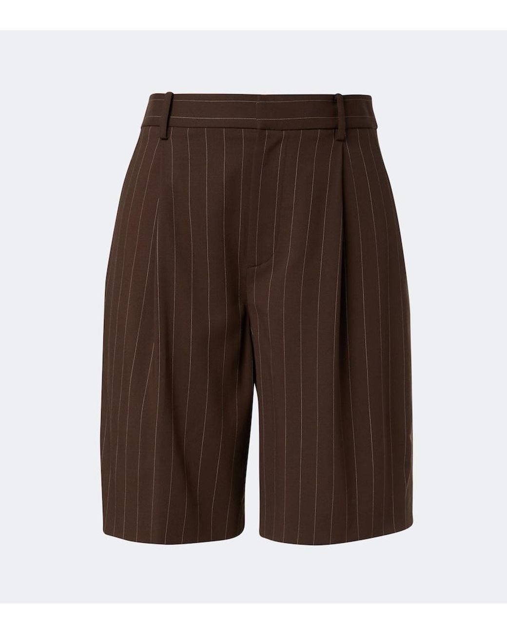 Ralph Lauren Brown Striped Wool Shorts