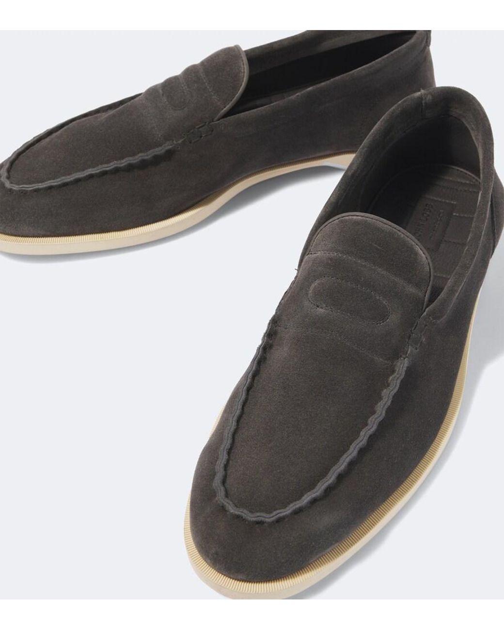 John Lobb Black Pace Suede Loafers for men