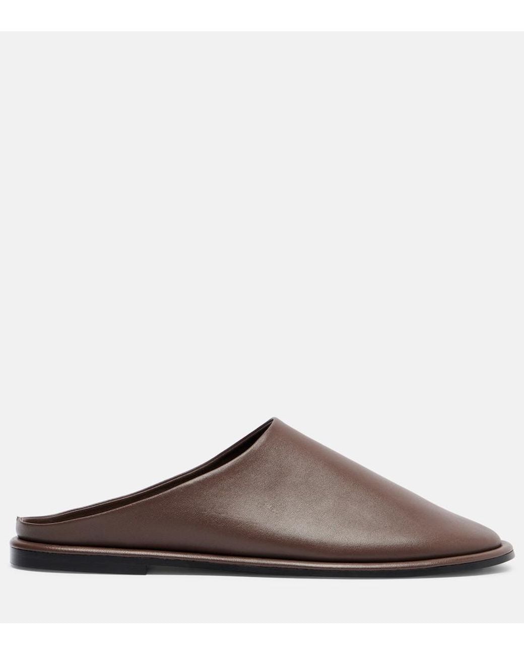 A.Emery Brown Spencer Leather Mules