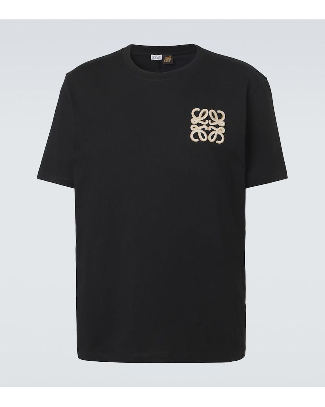 Loewe Black Paula's Ibiza Cotton Jersey T-Shirt for men