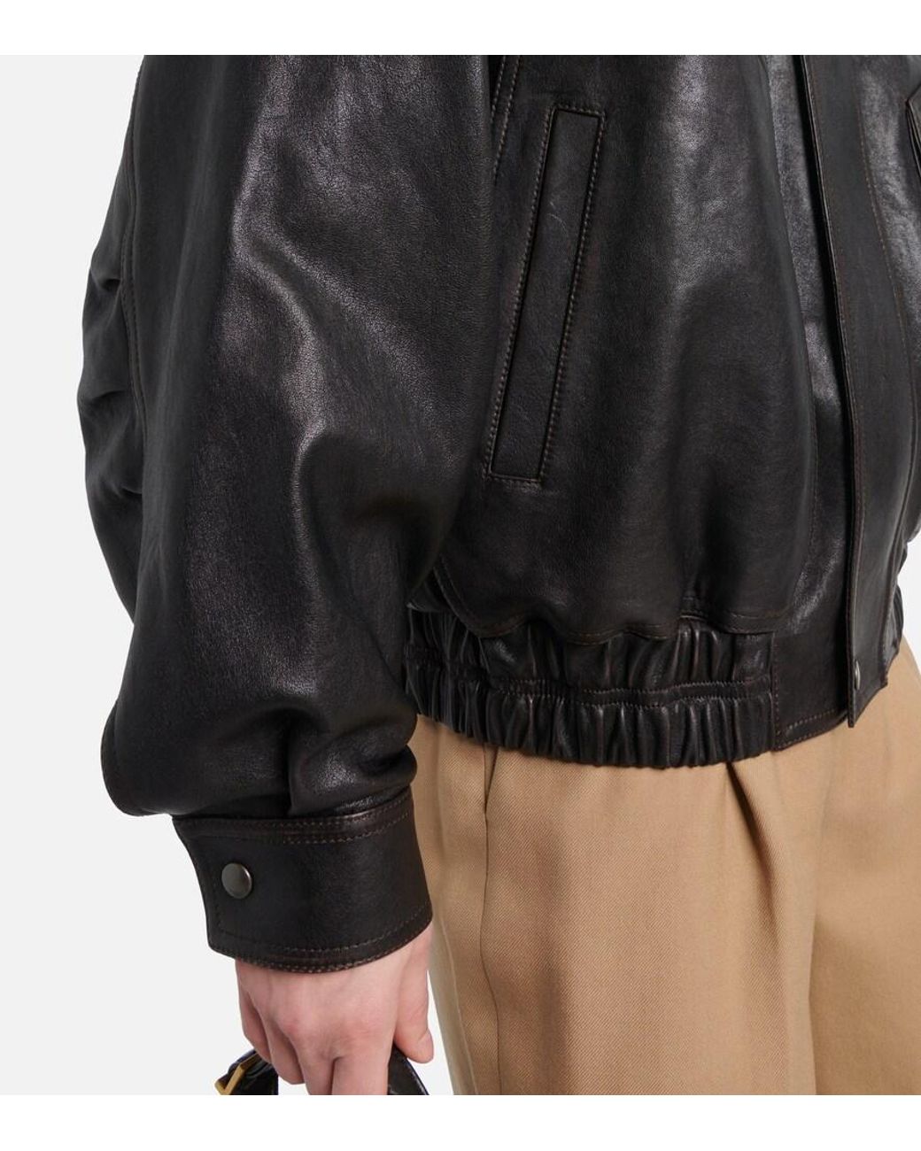 Saint Laurent Black Leather Jacket