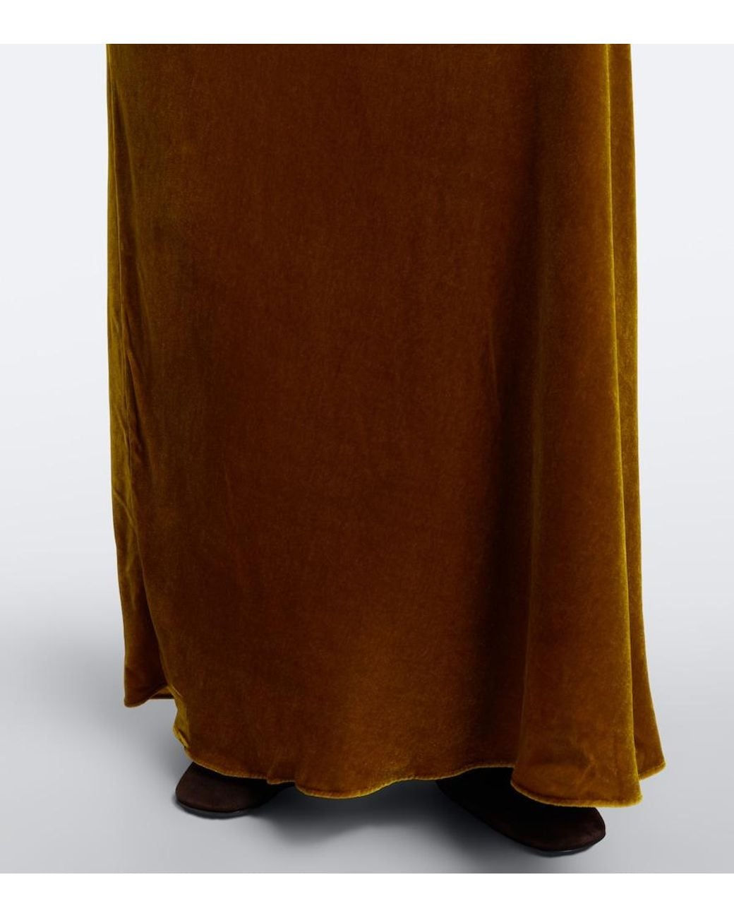 Jonathan Simkhai Green Reannon Draped Open-Back Velvet Gown