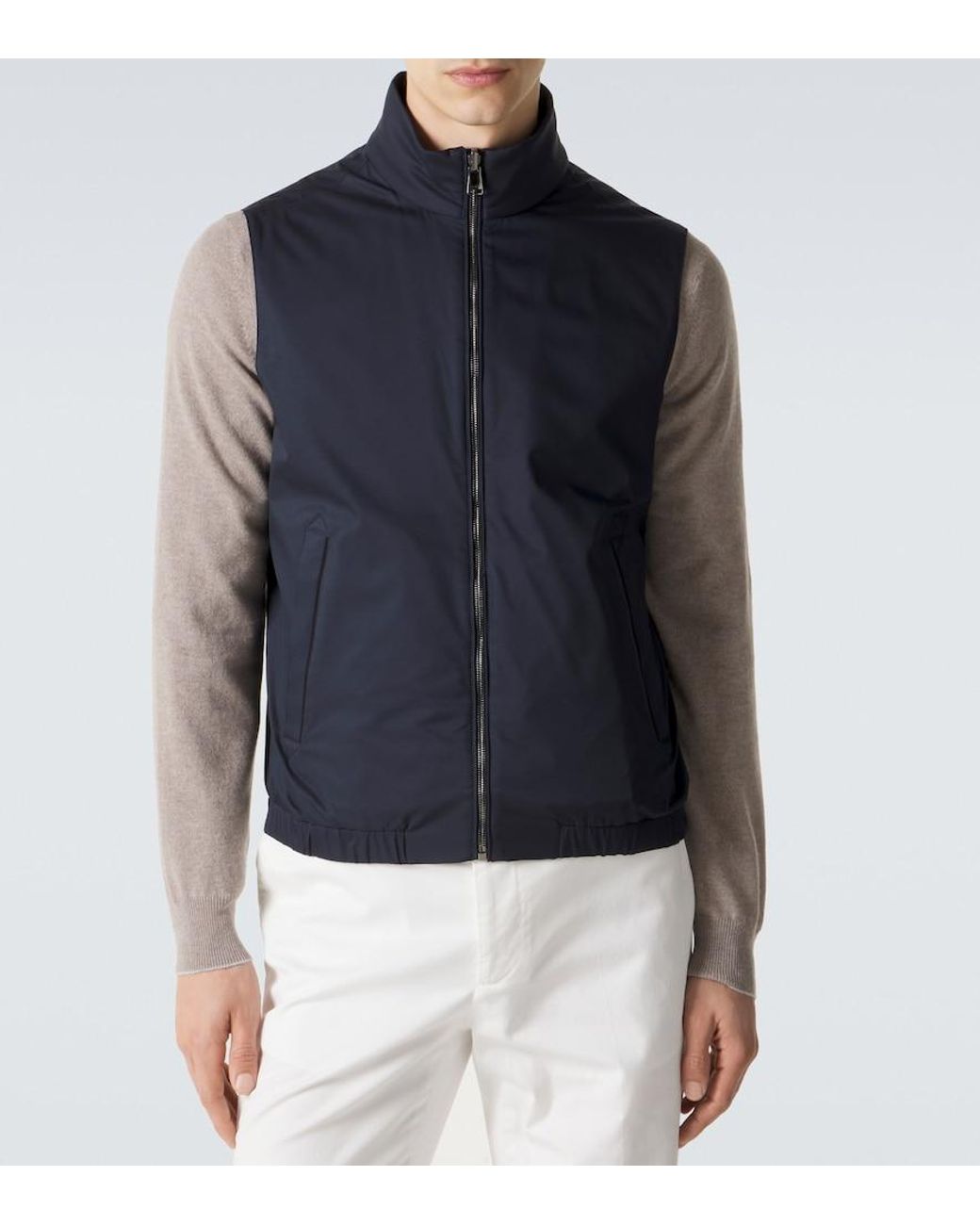 Chaleco Reversible Canali de hombre de color Blue