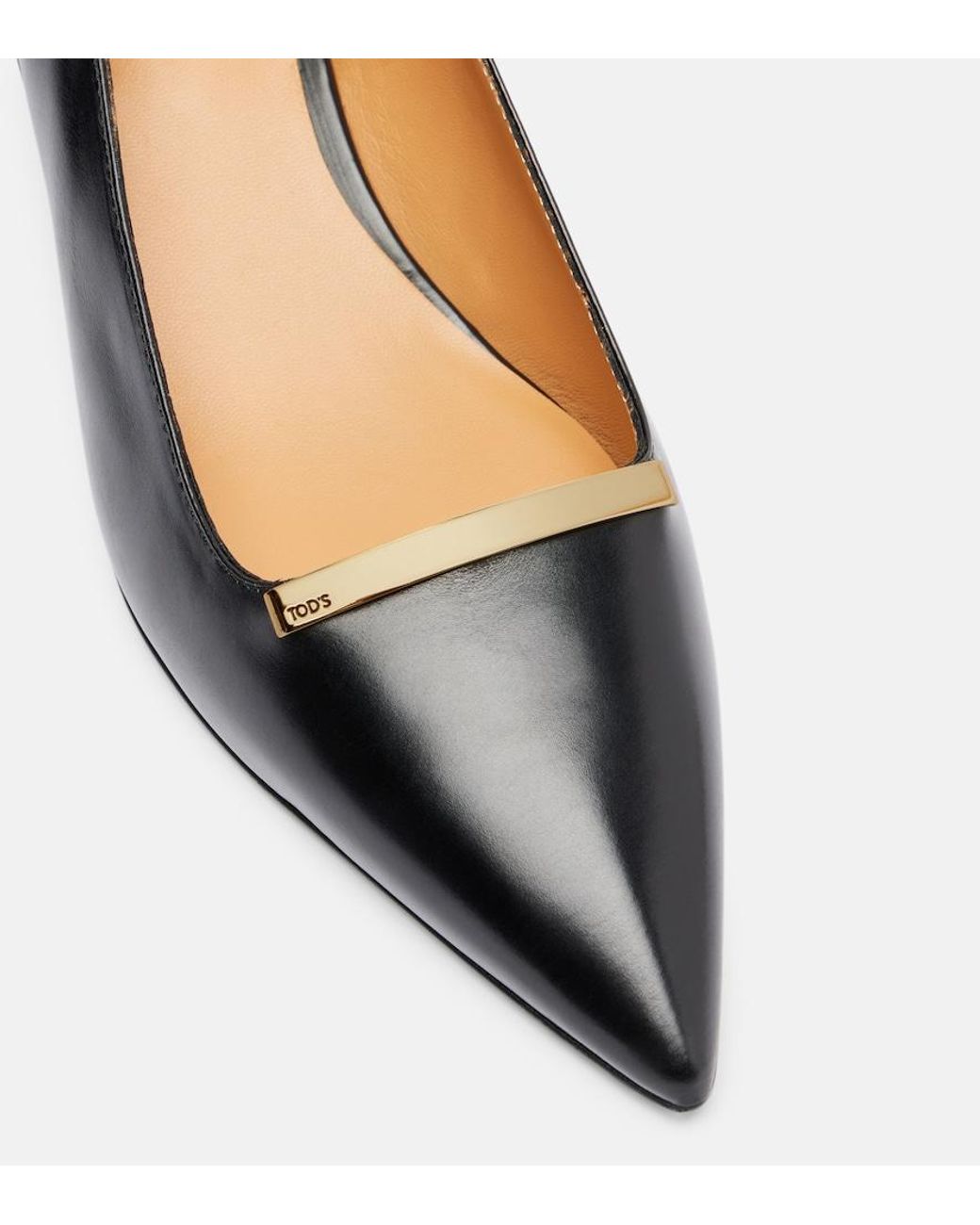 Tod's Black Slingback-Pumps Barretta 40 Aus Leder