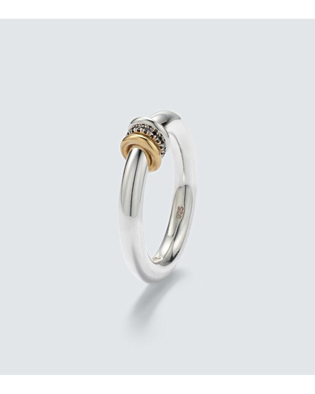 Spinelli Kilcollin White Sirius Max Sterling And 18Tk Ring With Diamonds for men