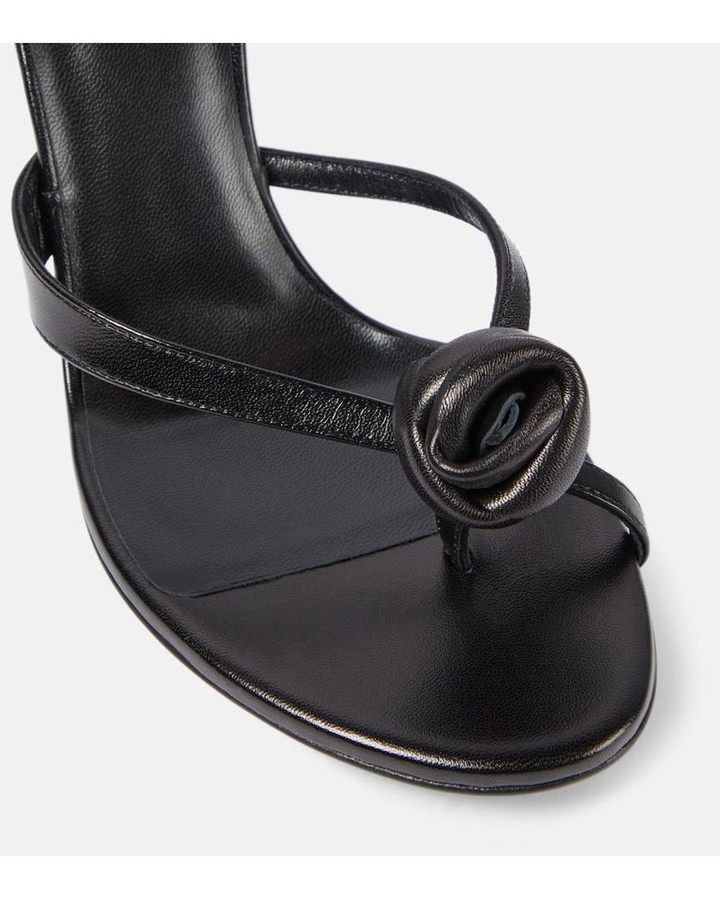 Magda Butrym Black Wedge Heeled Sandals