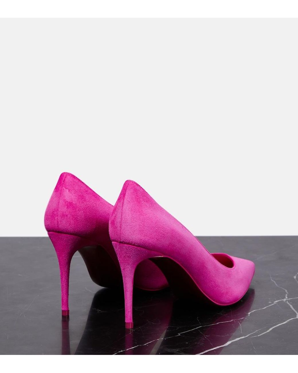 Christian Louboutin Pink Kate Suede Pumps