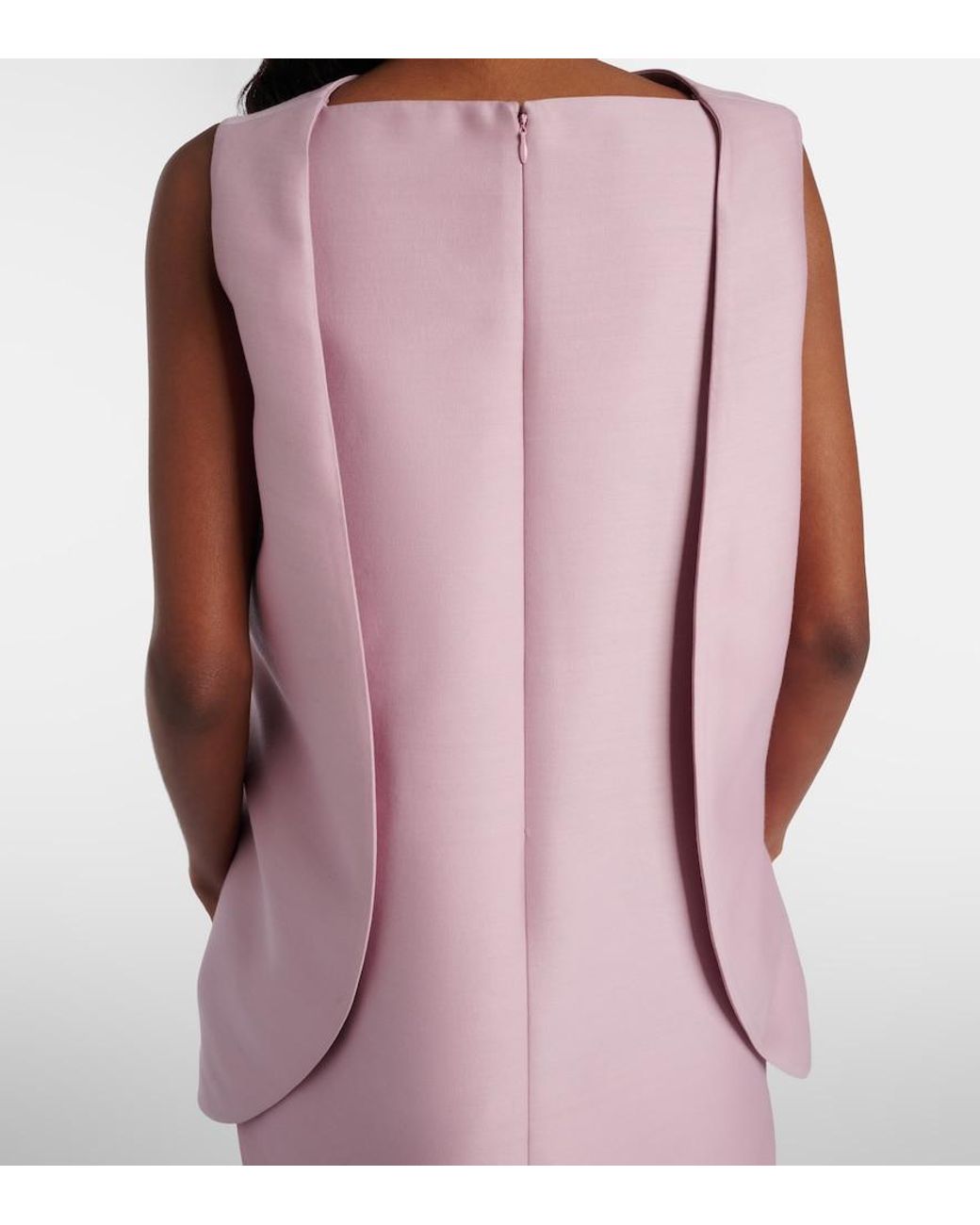 Balenciaga Pink Silk And Wool Minidress