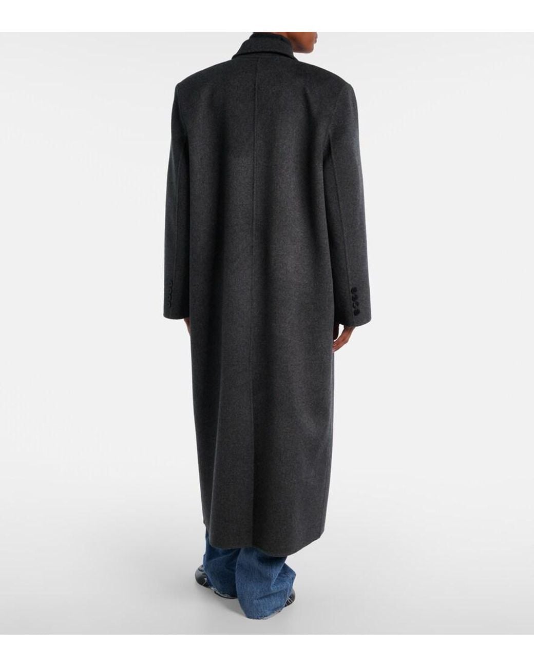 Frankie Shop Black Mantel Gaia Aus Einem Wollgemisch