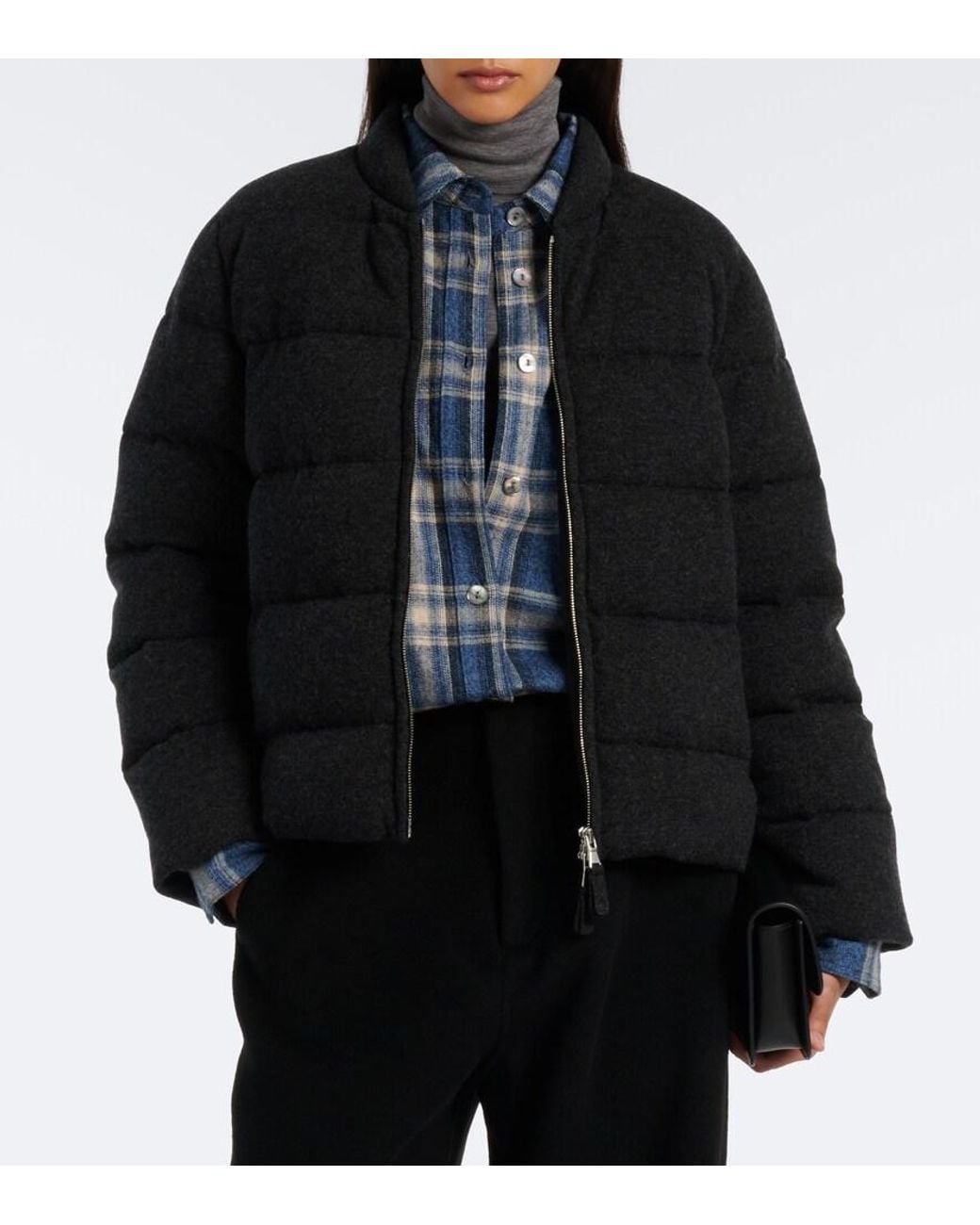 Jardin Des Orangers Black Cashmere Down Jacket
