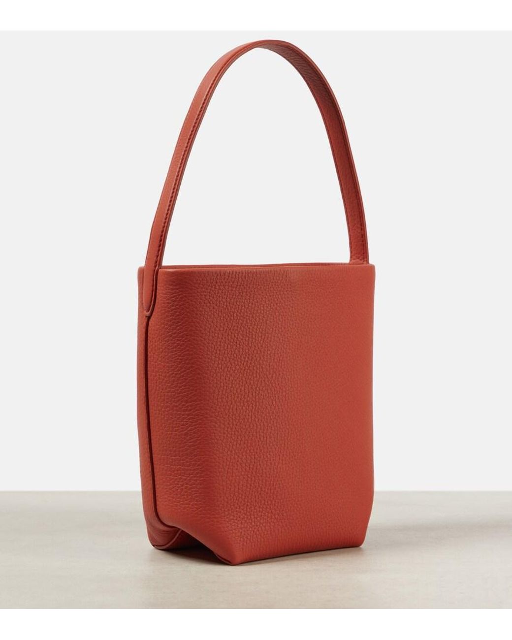 The Row Red Tote Bag N/S Park Small Aus Leder