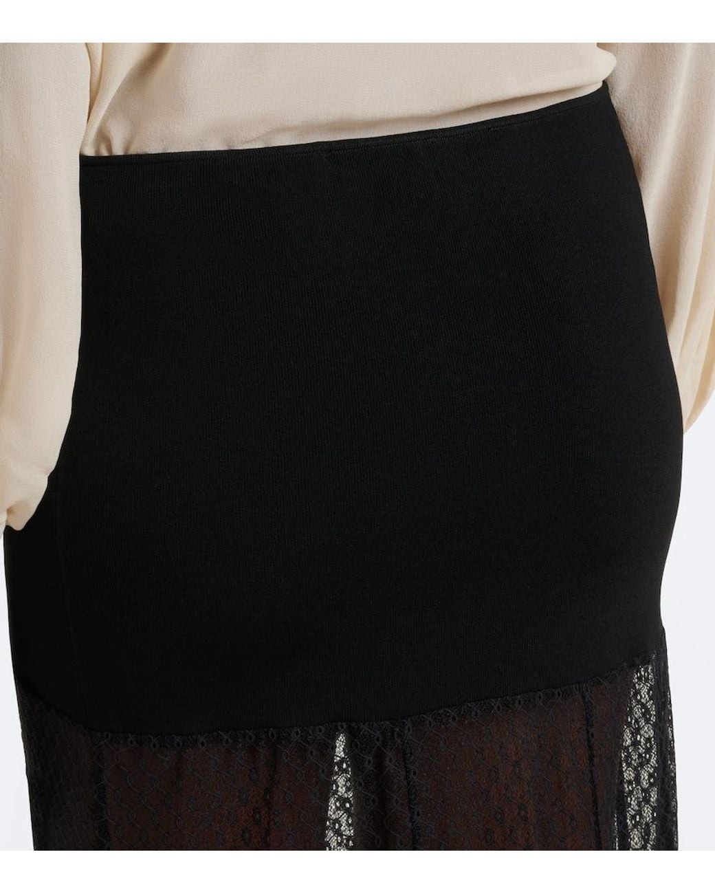 Isabel Marant Black Ioana Lace Maxi Skirt