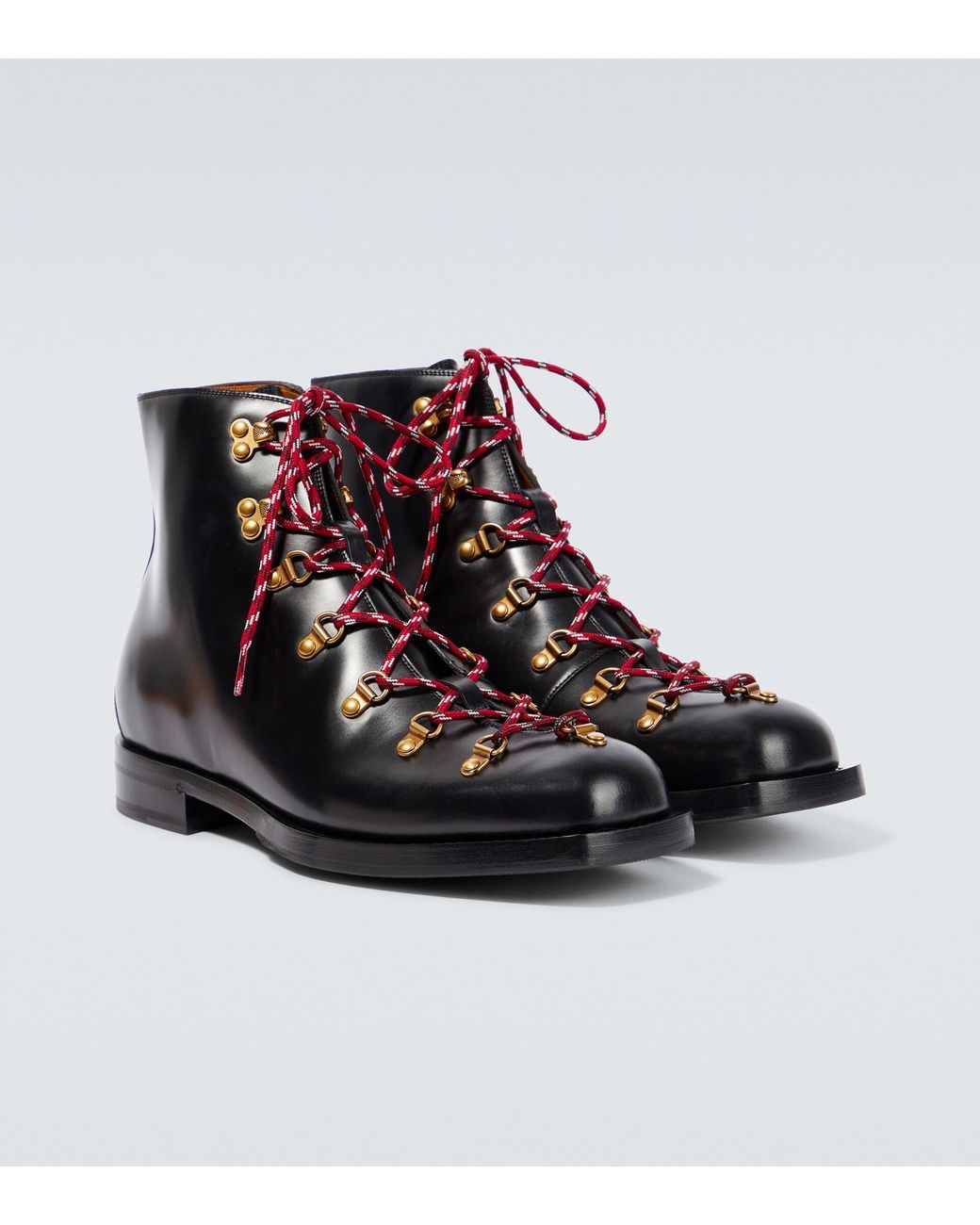 Gucci boots with red laces hot sale