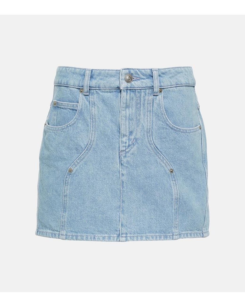 Isabel Marant Blue Vesna Denim Miniskirt