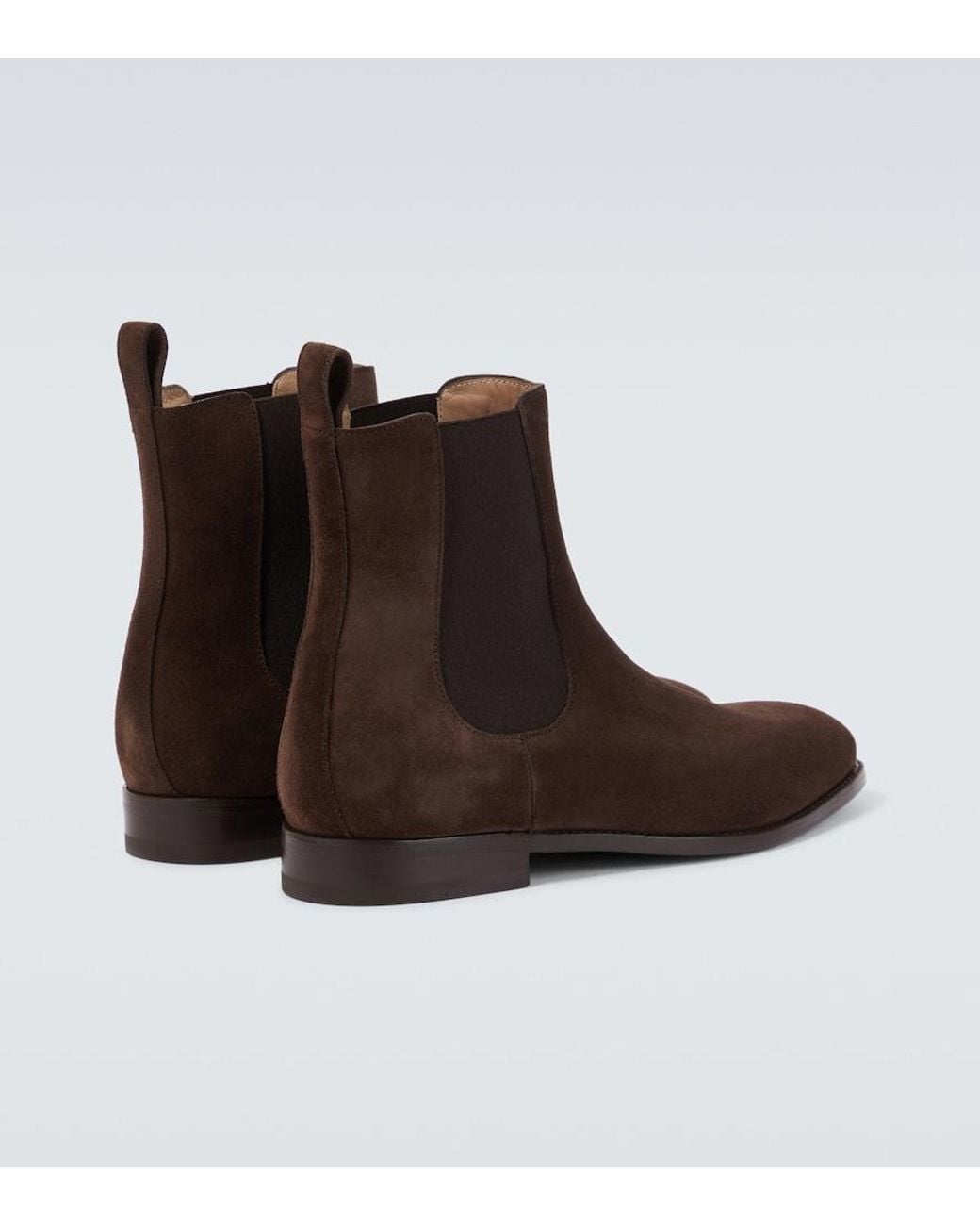Manolo Blahnik Brown Delsa Suede Chelsea Boot for men