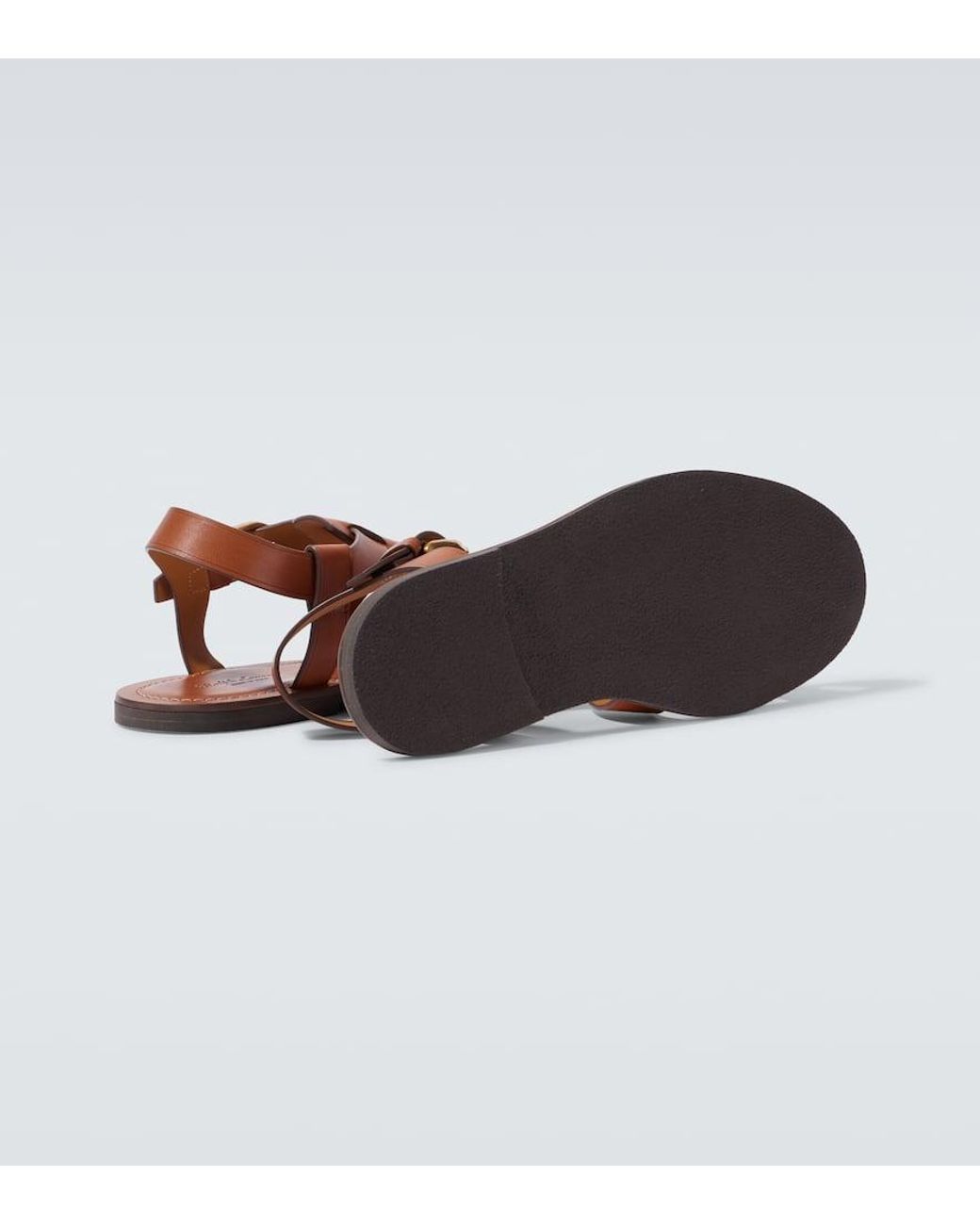 Ralph Lauren Leather Fisherman Sandals in Brown for Men | Lyst display picture 1