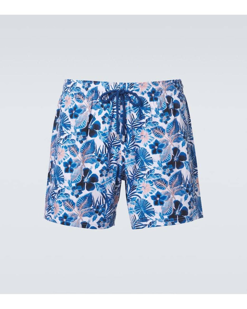 Vilebrequin Blue Moorise Floral Swim Trunks for men