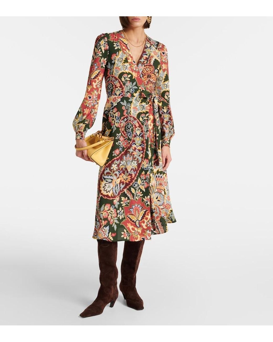 Etro Multicolor Printed Wrap Dress