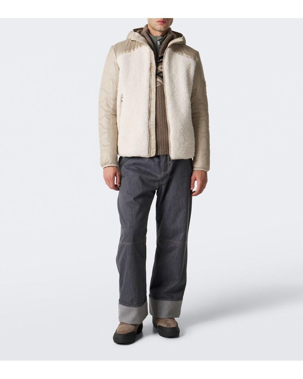 Bogner Natural Jarek Quilted Ski Jacket for men
