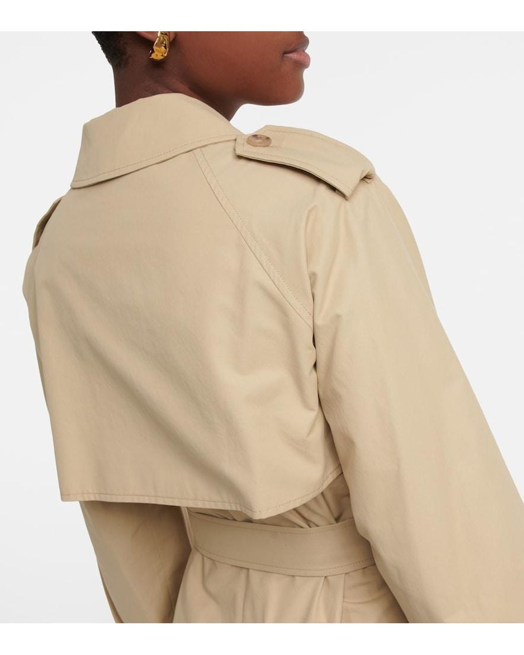 Nili Lotan Natural Tanner Cotton-blend Trench Coat