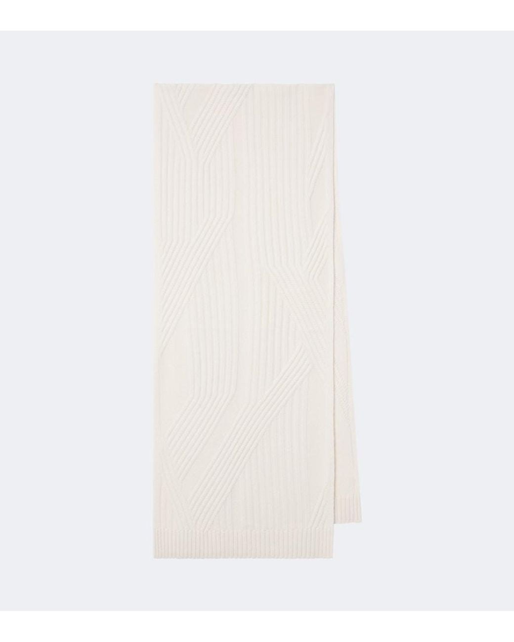 Joseph White Coral Wool Scarf