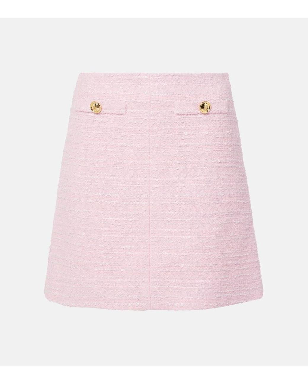 Giambattista Valli Pink Tweed Miniskirt
