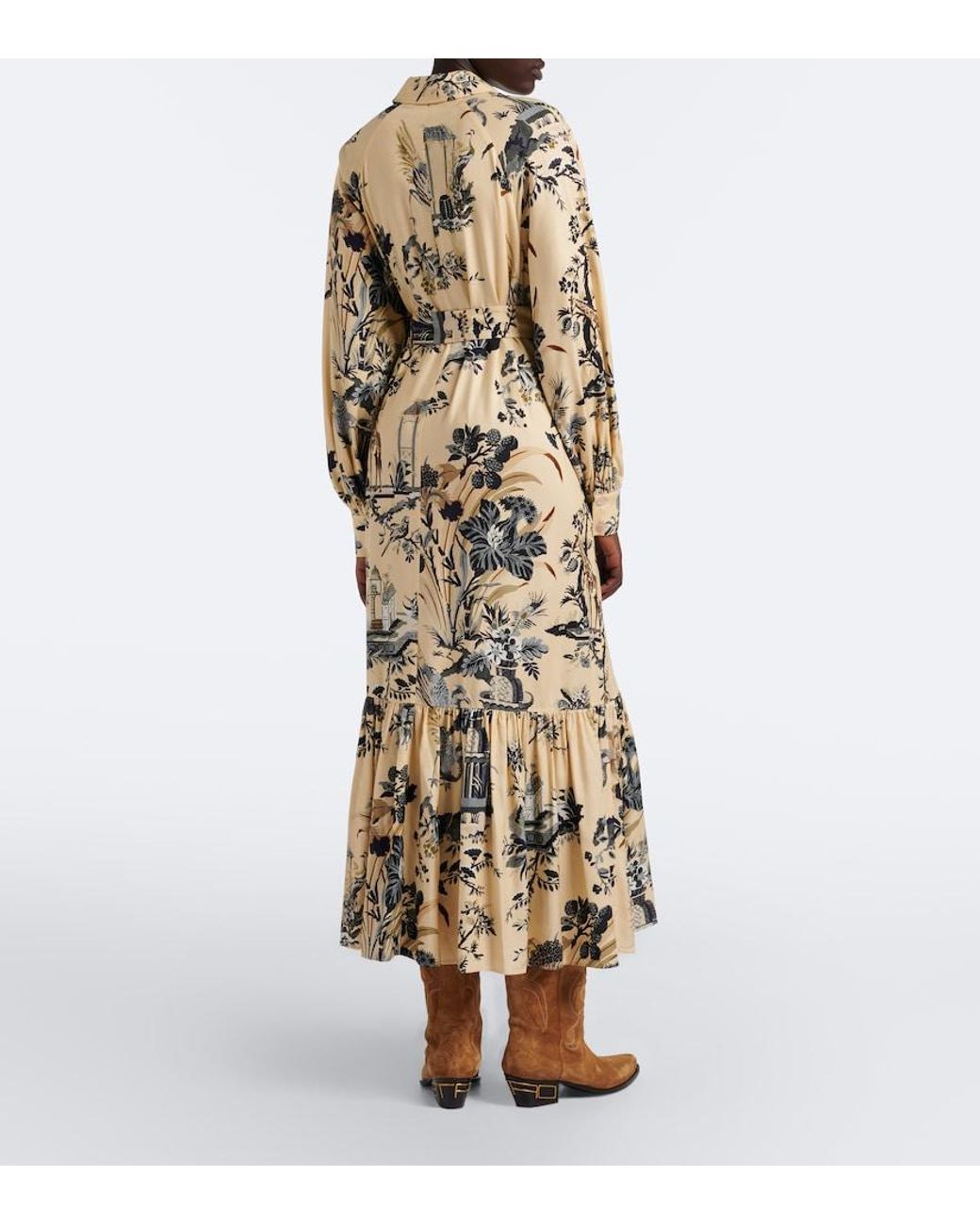 Etro Metallic Printed Maxi Dress