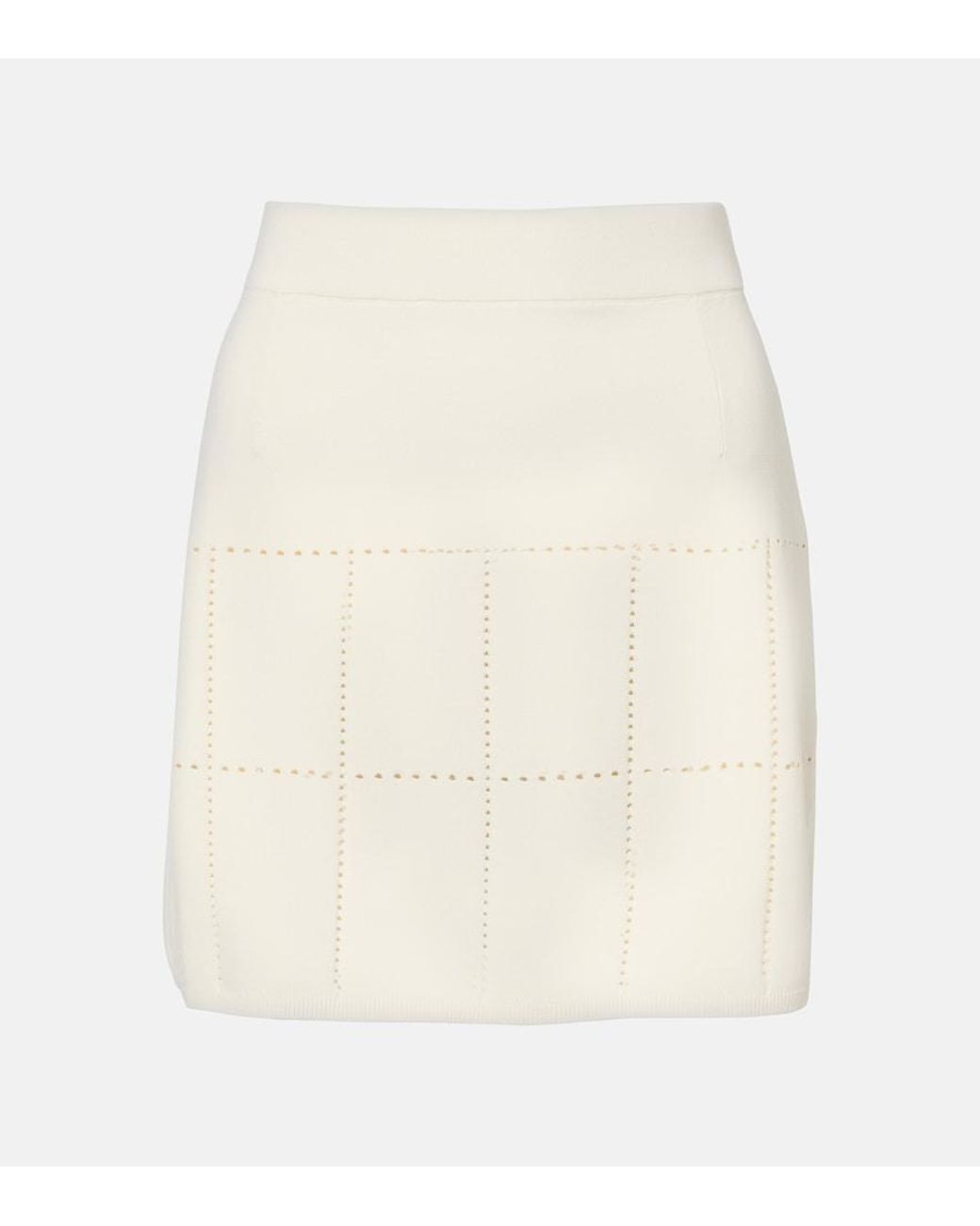 Max Mara White Simone Miniskirt