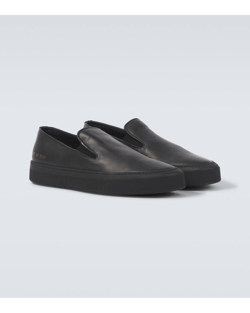 Common Projects Leather Slip-On Sneakers in Black for Men | Lyst display picture 1