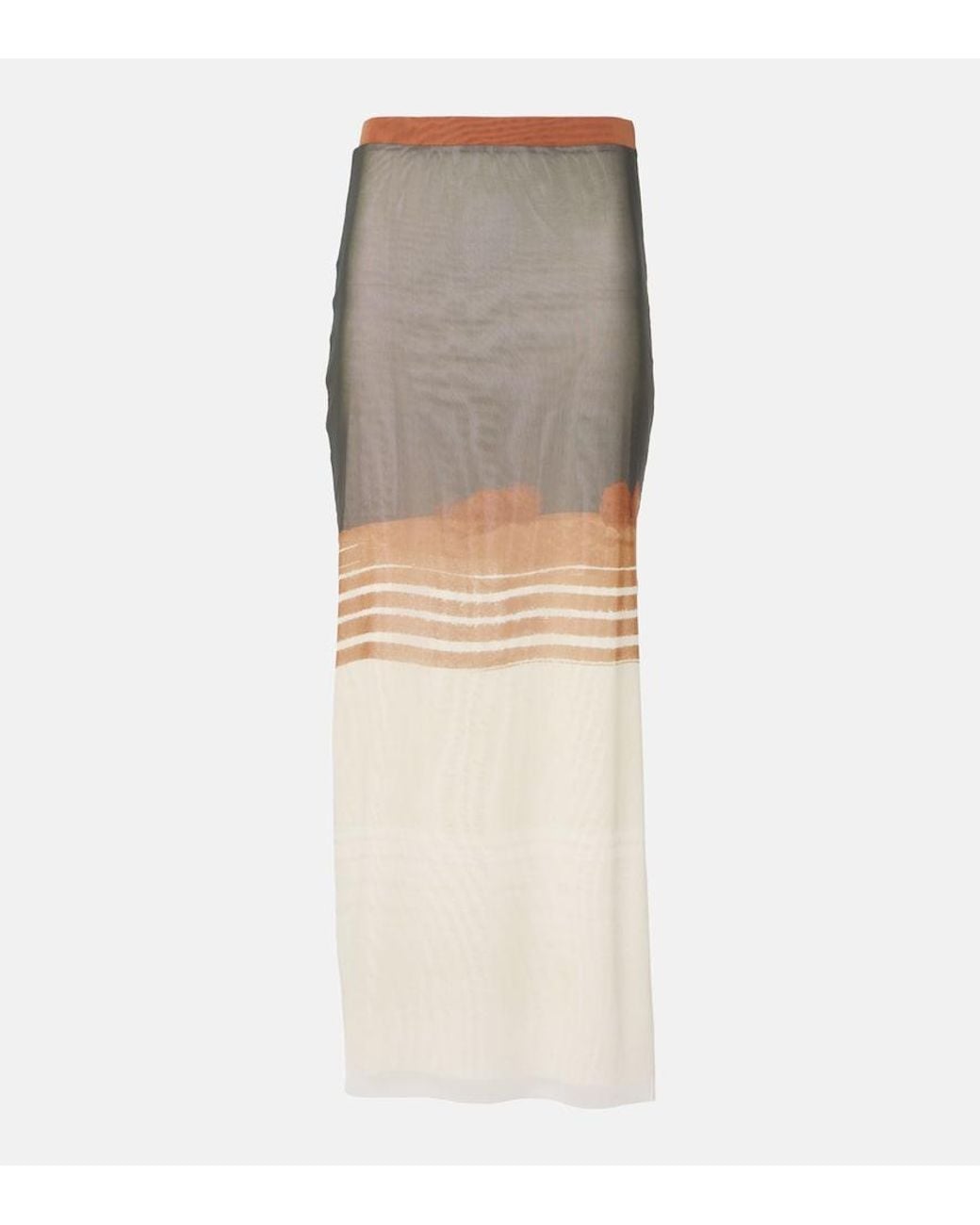 Sir Gray Breeze Bandeau Striped Maxi Skirt