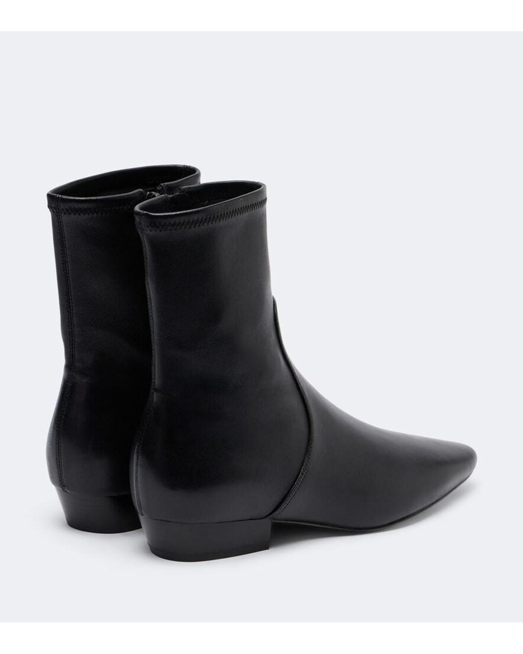 Veronica Beard Black Glinda Leather Ankle Noots