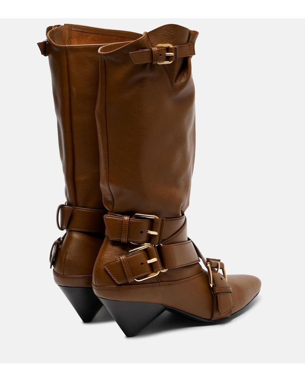 Zimmermann Brown Orla 50 Leather Knee-High Boots