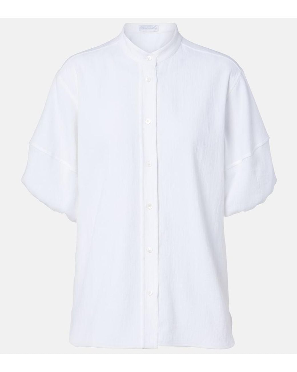 Stella McCartney White Cotton Crepon Shirt