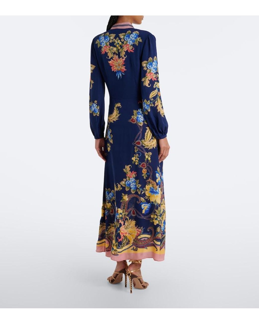 Etro Blue Maxikleid