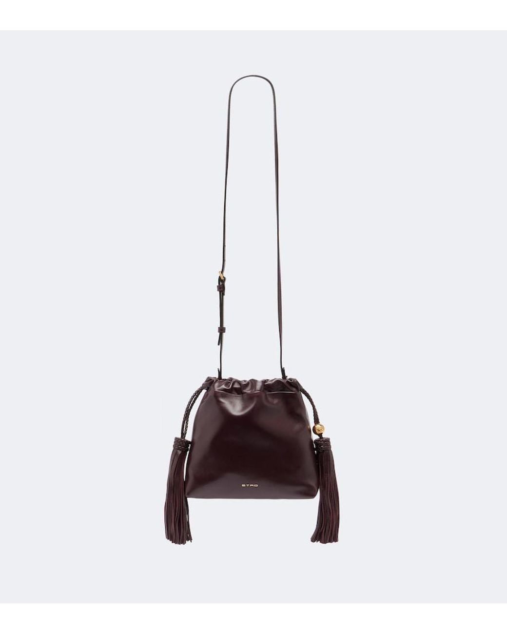 Etro White Kalispera Mini Leather Crossbody Bag