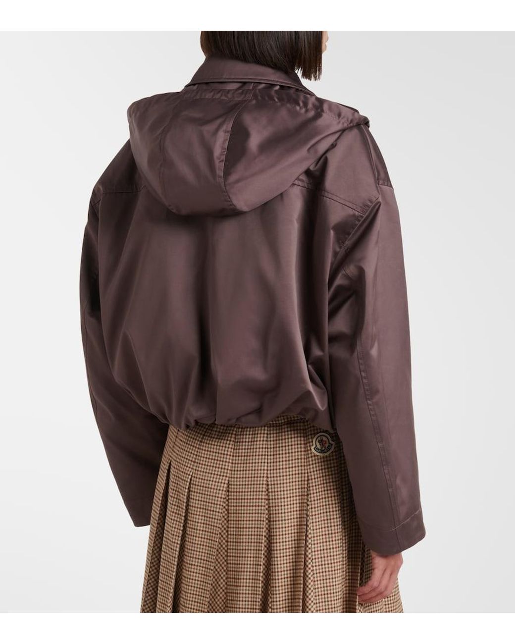 Moncler Brown Chevreuil Hooded Blouson Jacket