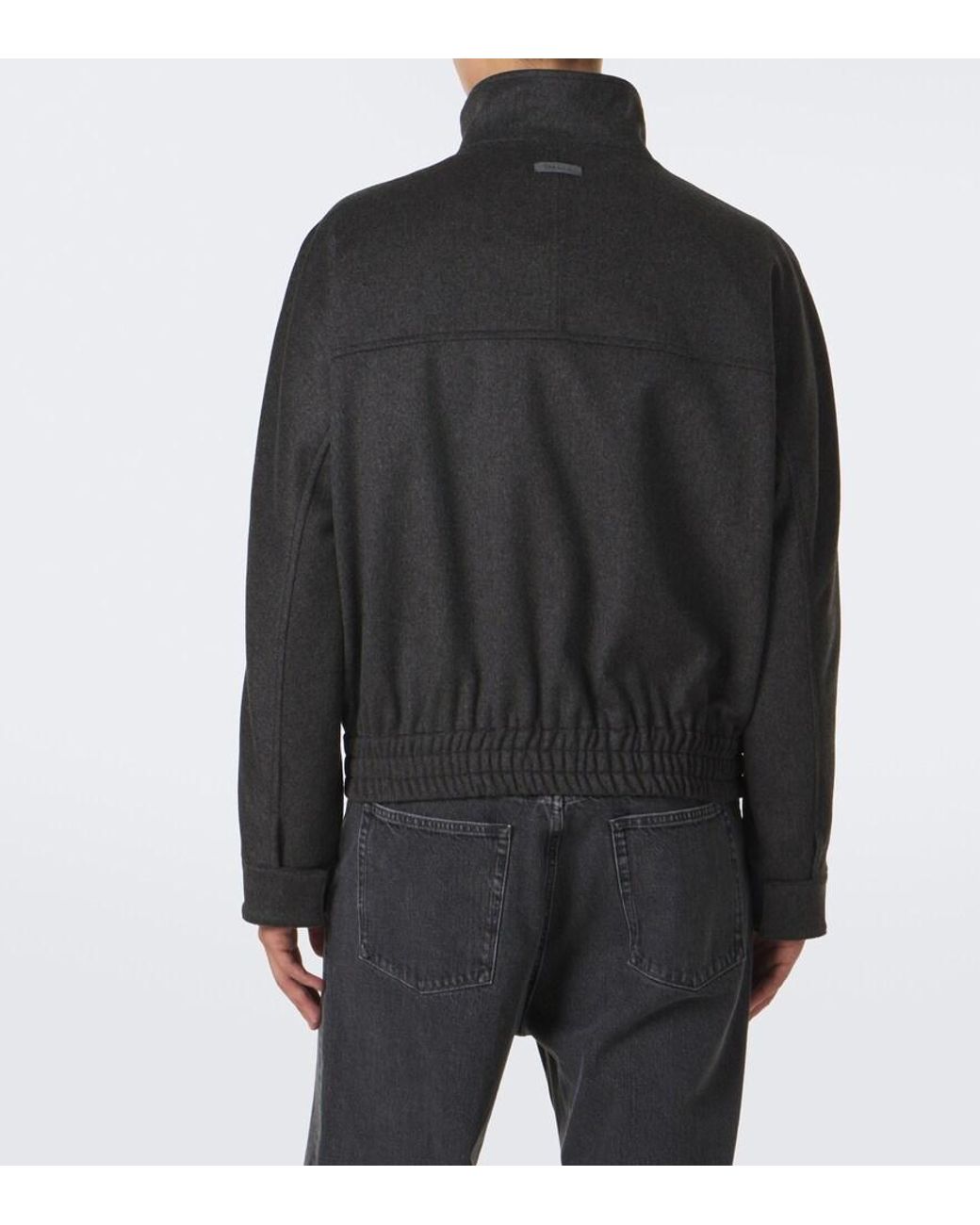Lardini Gray Virgin Wool Jacket for men