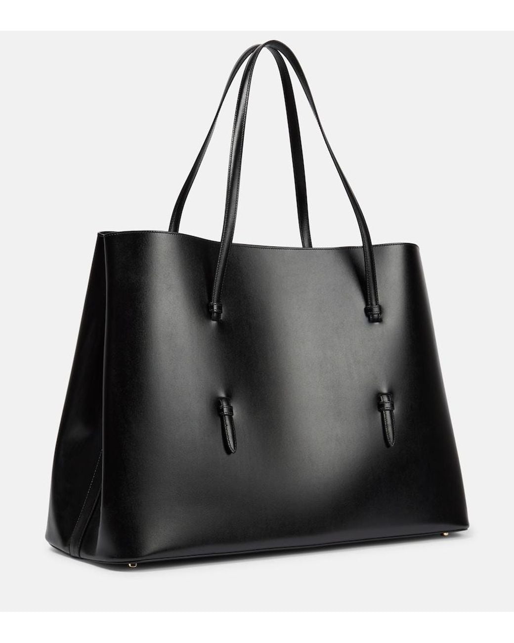 Alaïa Black Mina 50 Large Leather Tote Bag