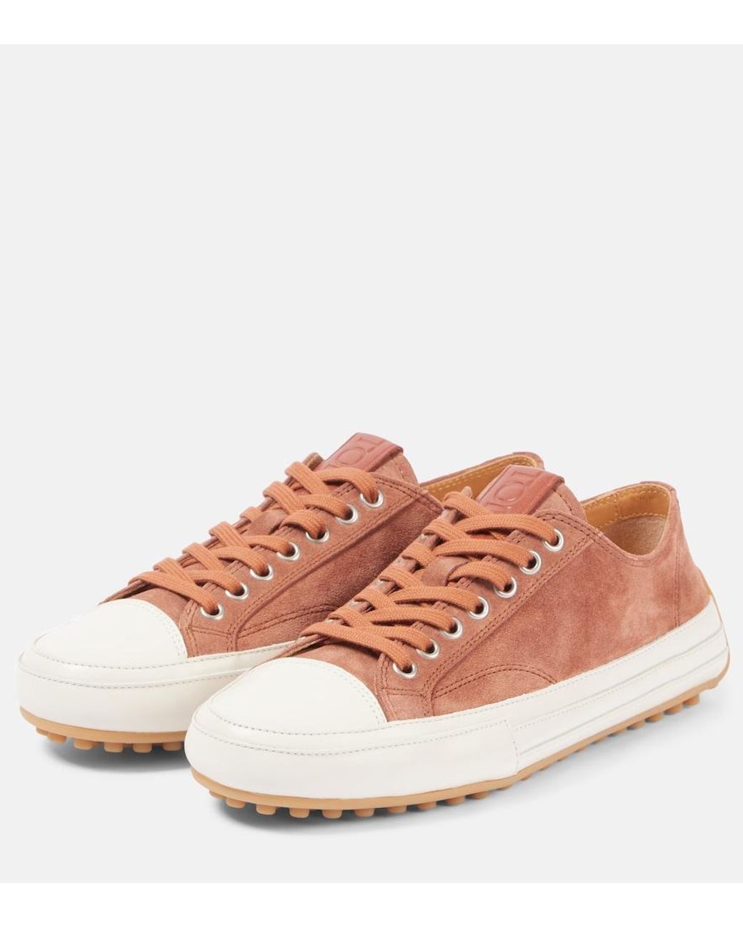 Tod's Pink Suede Sneakers