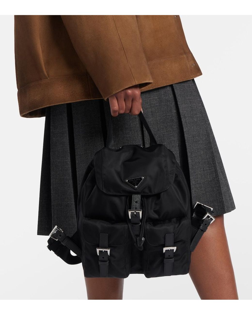 Prada Black Rucksack Re-Nylon Small
