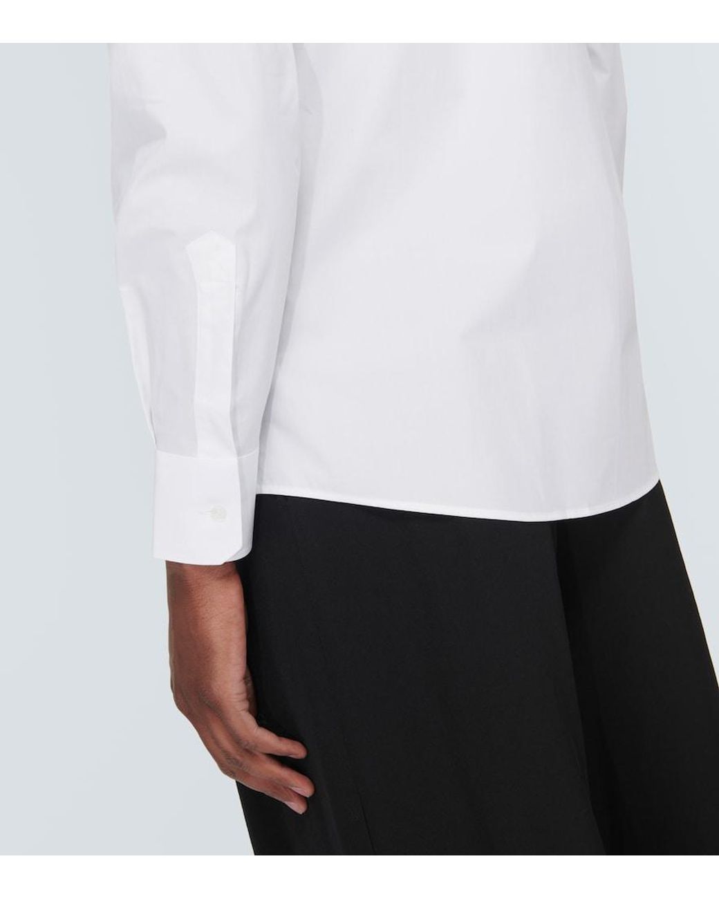 Dolce & Gabbana White Cotton Oxford Shirt for men