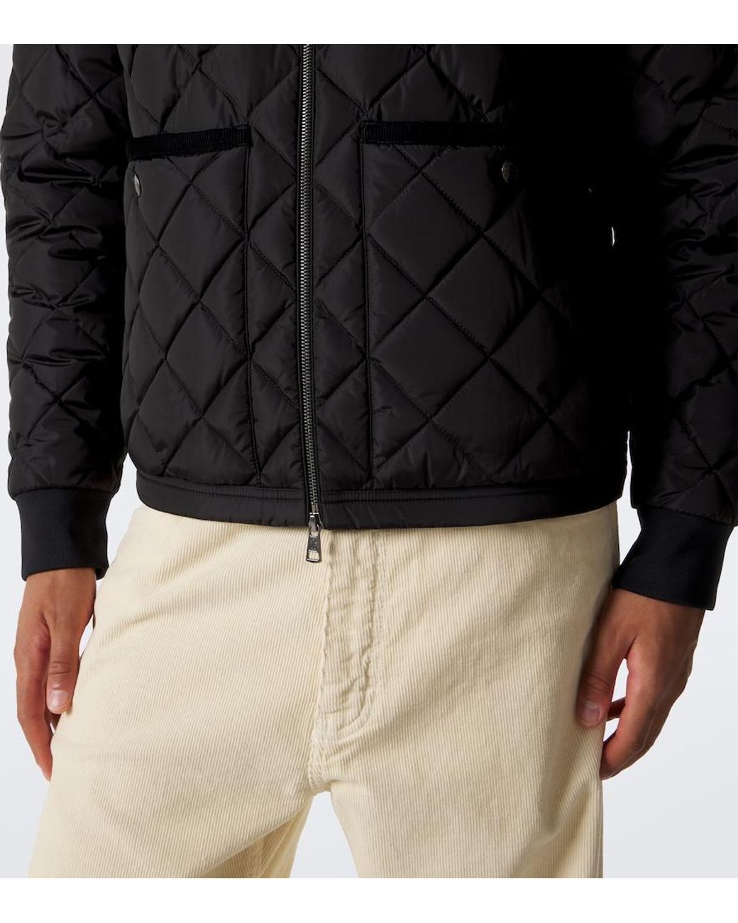 Moncler Black Eclal Quilted Down Jacket for men