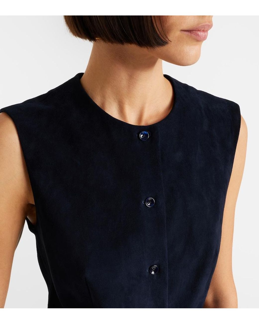 Stouls Blue Casino Suede Vest