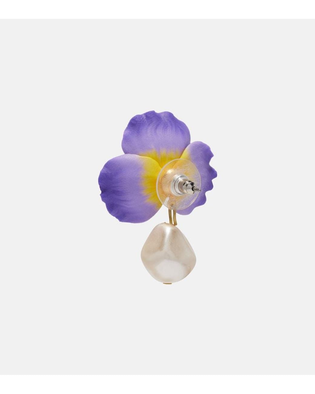 Jennifer Behr Blue Embellished Floral Drop Earrings